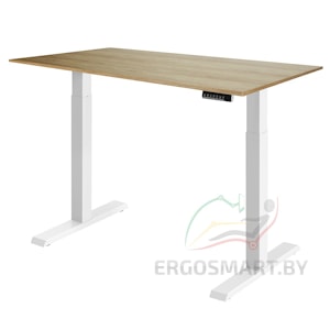 Стол Electric Desk Compact белый/дуб натуральный 1380х800х18 мм