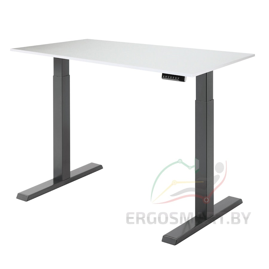 Стол Electric Desk Compact черный/альпийский белый 1380х800х18 мм