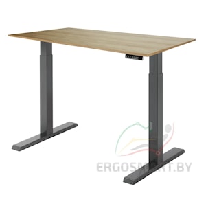 Стол Electric Desk Compact черый/дуб натуральный 1380х800х18 мм