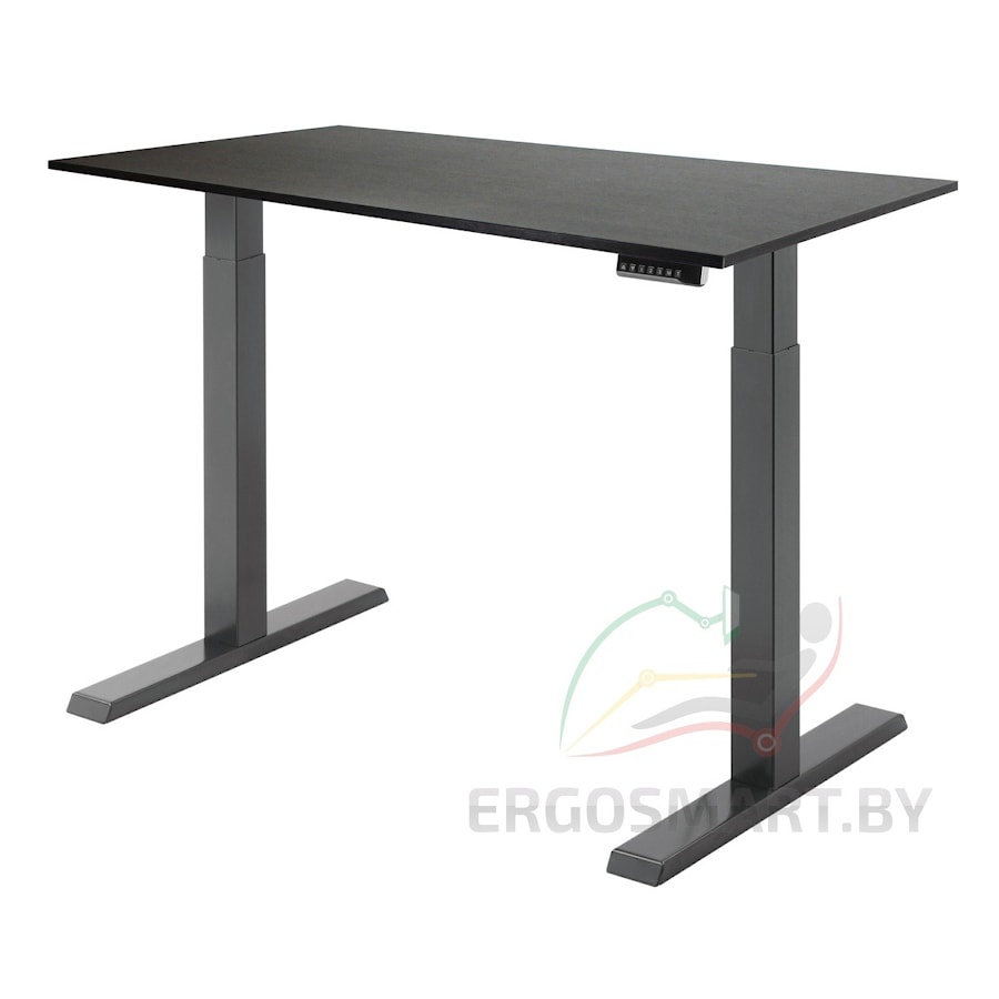 Стол Electric Desk Compact черный/дуб мореный 1380х800х18 мм