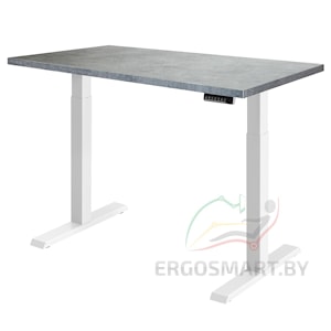Стол Electric Desk Compact белый/бетон Чикаго 1360х800х36 мм