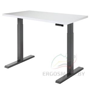 Стол Electric Desk Compact черый/альпийский белый 1360х800х36 мм