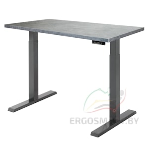 Стол Electric Desk Compact черный/бетон Чикаго 1360х800х36 мм
