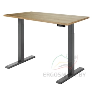 Стол Electric Desk Compact черый/дуб натуральный 1360х800х36 мм