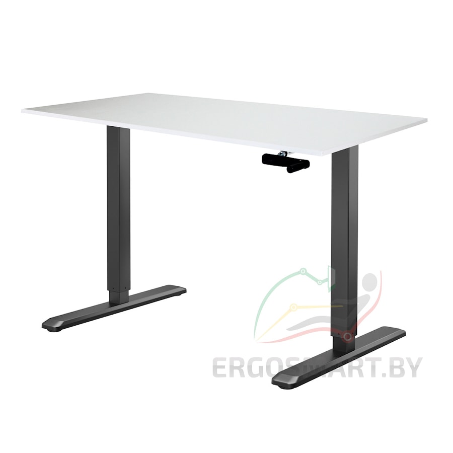 Стол Manual Desk SPECIAL EDITION черый/альпийский белый 1380х800х18 мм