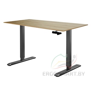 Стол Manual Desk SPECIAL EDITION черый/дуб натуральный 1380х800х18 мм