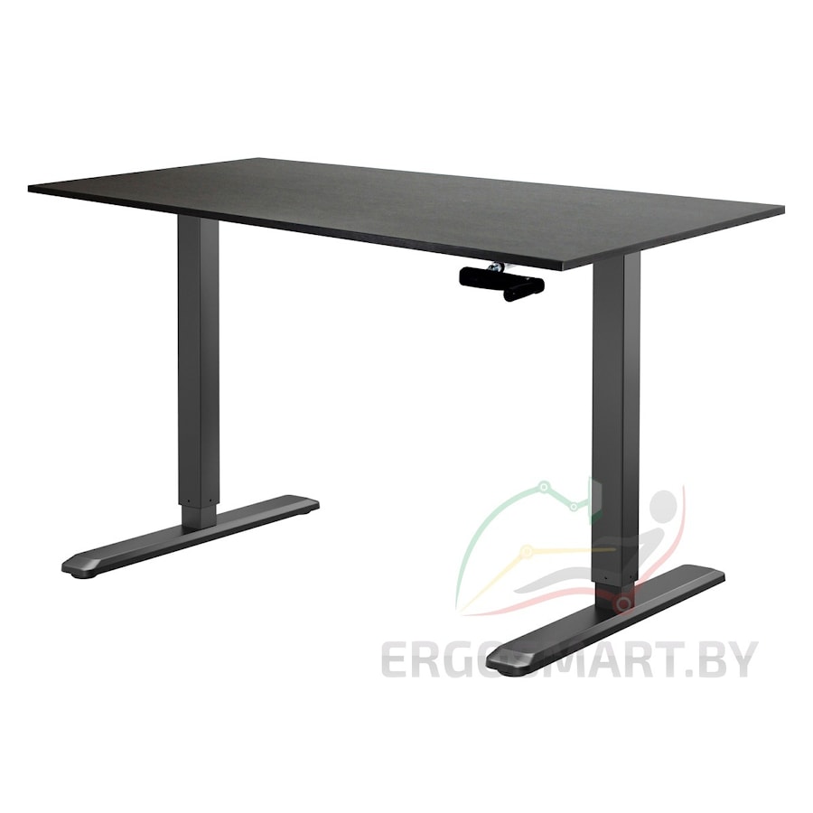 Стол Manual Desk SPECIAL EDITION черый/дуб мореный 1380х800х18 мм