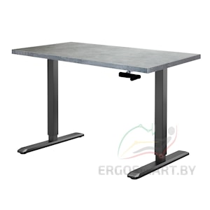 Стол Manual Desk SPECIAL EDITION черый/бетон Чикаго 1360х800х36 мм