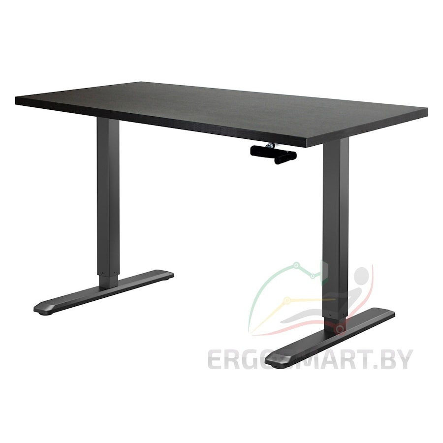 Стол Manual Desk SPECIAL EDITION черый/дуб мореный 1360х800х36 мм