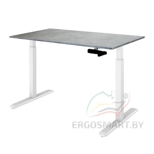 Стол Manual Desk белый/бетон Чикаго 1380х800х18 мм