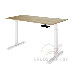 Стол Manual Desk белый/дуб натуральный 1380х800х18 мм