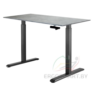 Стол Manual Desk черый/бетон Чикаго 1380х800х18 мм