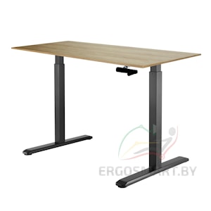 Стол Manual Desk черый/дуб натуральный 1380х800х18 мм
