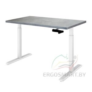 Стол Manual Desk белый/бетон Чикаго 1360х800х36 мм