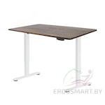 Стол Wooden Electric Desk Light белый/Массив дерева "Дуб мореный", прямой край, 1200х600х27мм