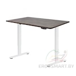 Стол Wooden Electric Desk Light белый/Массив дерева "Дуб Галифакс", прямой край, 1200х600х27мм