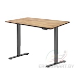 Стол Wooden Electric Desk Light черный/Массив дерева "Дуб натуральный", прямой край, 1200х600х27мм