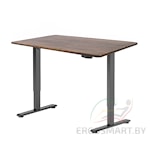 Стол Wooden Electric Desk Light черный/Массив дерева "Дуб мореный", прямой край, 1200х600х27мм