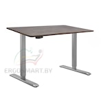 Стол Wooden Electric Desk Slim серый/Массив дерева "Дуб Галифакс", прямой край, 1300х750х27мм