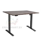 Стол Wooden Electric Desk Slim черный/Массив дерева "Дуб Галифакс", прямой край, 1300х750х27мм