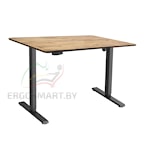 Стол Wooden Electric Desk Slim черный/Массив дерева "Дуб натуральный", прямой край, 1300х750х27мм