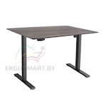 Стол Wooden Electric Desk Slim черный/Массив дерева "Дуб Галифакс", скошенный край, 1300х750х27мм