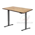 Стол Wooden Electric Desk Prime черный/Массив дерева "Дуб натуральный", прямой край, 1200х600х27мм