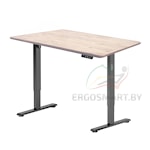 Стол Wooden Electric Desk Prime черный/Массив дерева "Дуб Беленый", прямой край, 1200х600х27мм