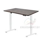 Стол Wooden Electric Desk Prime белый/Массив дерева "Дуб Галифакс", прямой край, 1300х750х27мм