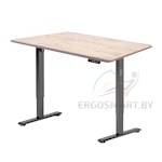 Стол Wooden Electric Desk Prime черный/Массив Дуб Беленый, прямой край, 1300х750х27мм