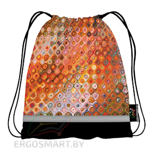 Рюкзак-мешок - 3D Оранжевые узоры 022