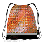 Рюкзак-мешок - 3D Оранжевые узоры 022