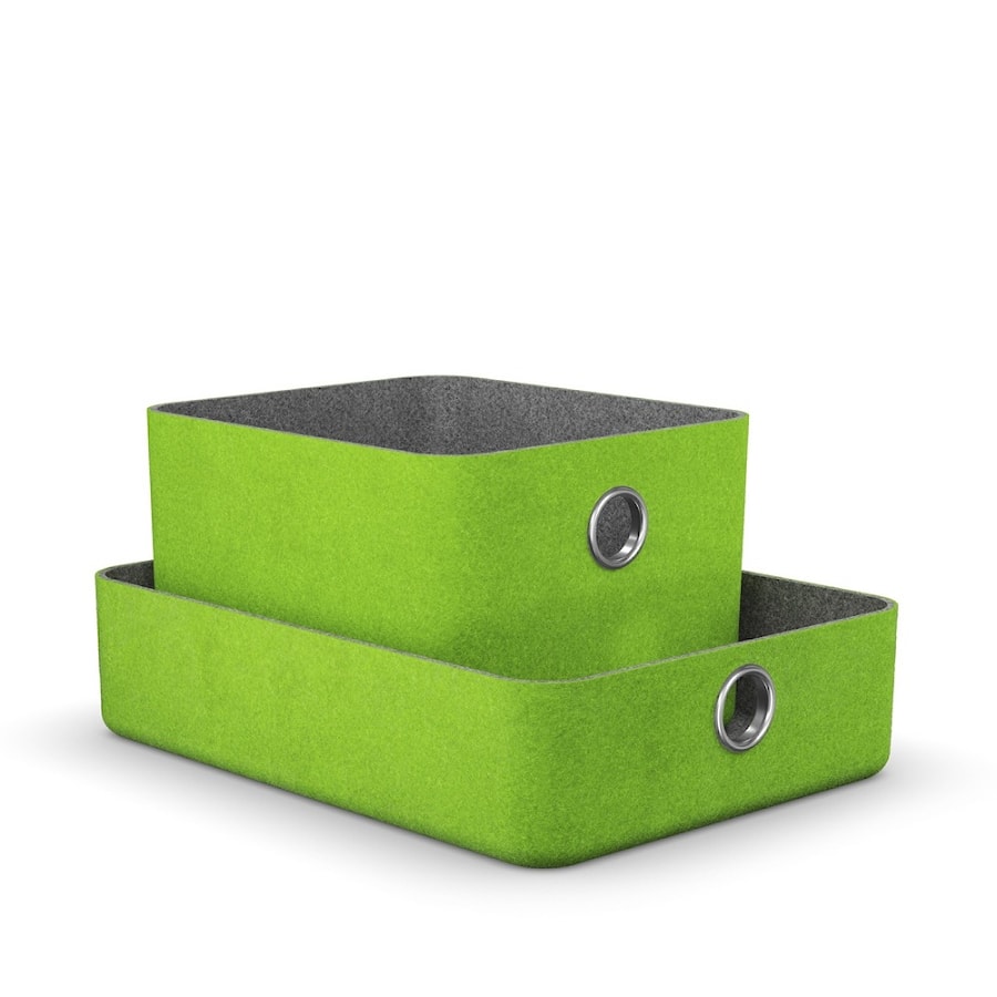  Войлочный контейнер moll Baskets/ зелёный / 2 шт 