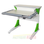 Письменный стол Harvard Mini с ящиком белый дуб/зеленый