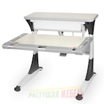 Письменный стол Harvard Mini с ящиком белый дуб/серый