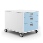 Тумба moll С7/голубые ящики