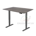 Стол Wooden Unique Ergo Desk черный/Массив Дуб Галифакс, скошенный край, 1300х750х27мм