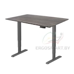 Стол Wooden Unique Ergo Desk черный/Массив дерева "Дуб Галифакс", скошенный край, 1300х750х27мм
