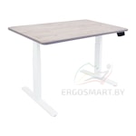 Стол Wooden Unique Ergo Desk белый/Массив Дуб Беленый, прямой край, 1300х750х27мм