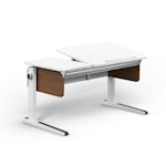 Письменный стол Champion Сomfort/ боковины из натурального дерева (грецкий орех)