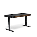 Регулируемый стол moll T6 L Черный каркас/черн. профиль/5 ящиков грецкий орех/3 розетки