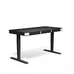 Регулируемый стол moll T6 L Черный каркас/белый профиль/5 ящиков черных /3 розетки