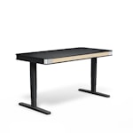 Регулируемый стол moll  T6  L Белый каркас/серебр. профиль/5 ящиков бежевых /3 розетки 