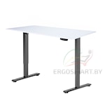 Стол Electric Desk Light черный/альпийский белый 1200х650х18 мм