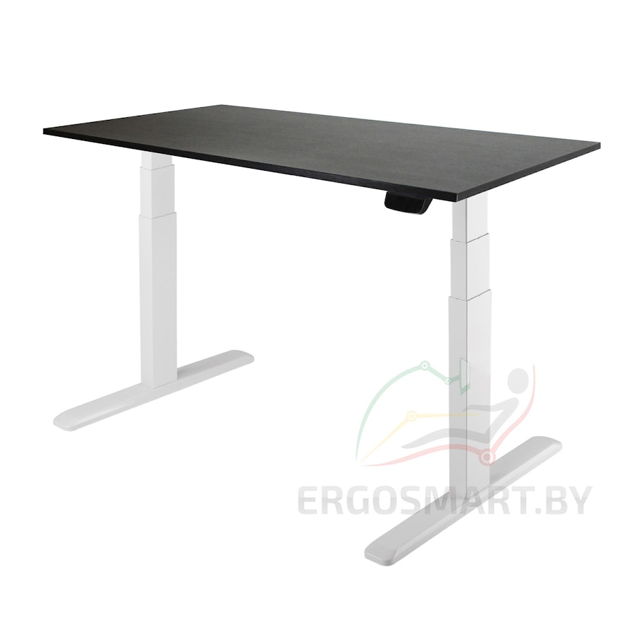 Стол Ergo Desk Prime белый/дуб мореный 1200х650х18 мм