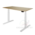 Стол Ergo Desk Prime белый/дуб натуральный 1380х800х18 мм