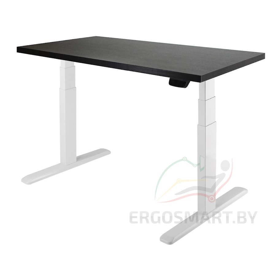 Стол Ergo Desk Prime белый/дуб мореный 1360х800х36 мм