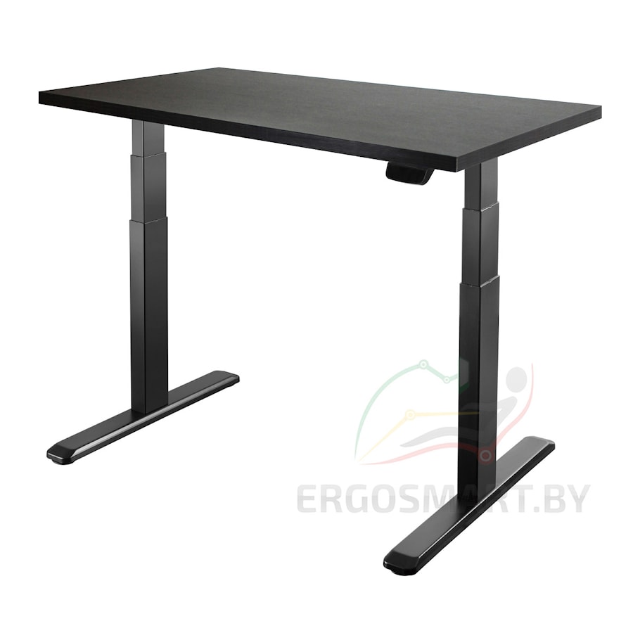 Стол Ergo Desk Prime черный/дуб мореный 1360х800х36 мм