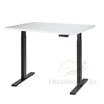 Стол Manual Desk Compact FR черный/альпийский белый 1360х800х36 мм