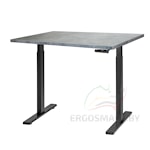 Стол Manual Desk Compact FR черный/бетон Чикаго 1360х800х36 мм